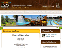 Tablet Screenshot of fortsmithparks.com